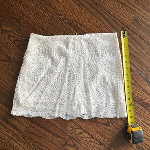 Lilly Pulitzer White Satin Skirt